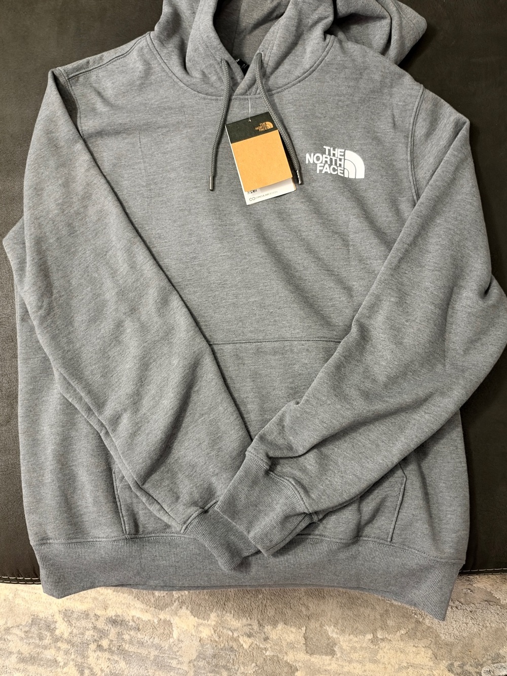 The North Face Men's Gray Pullover Hoodie Sweatshirt large